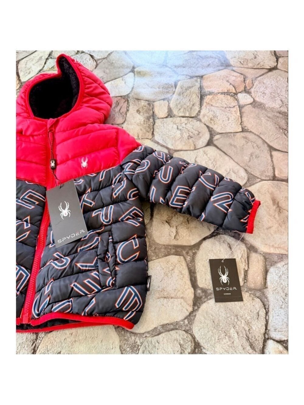 NWT Spyder Logo Puffer Jacket-24 Month - Picture 3 of 14